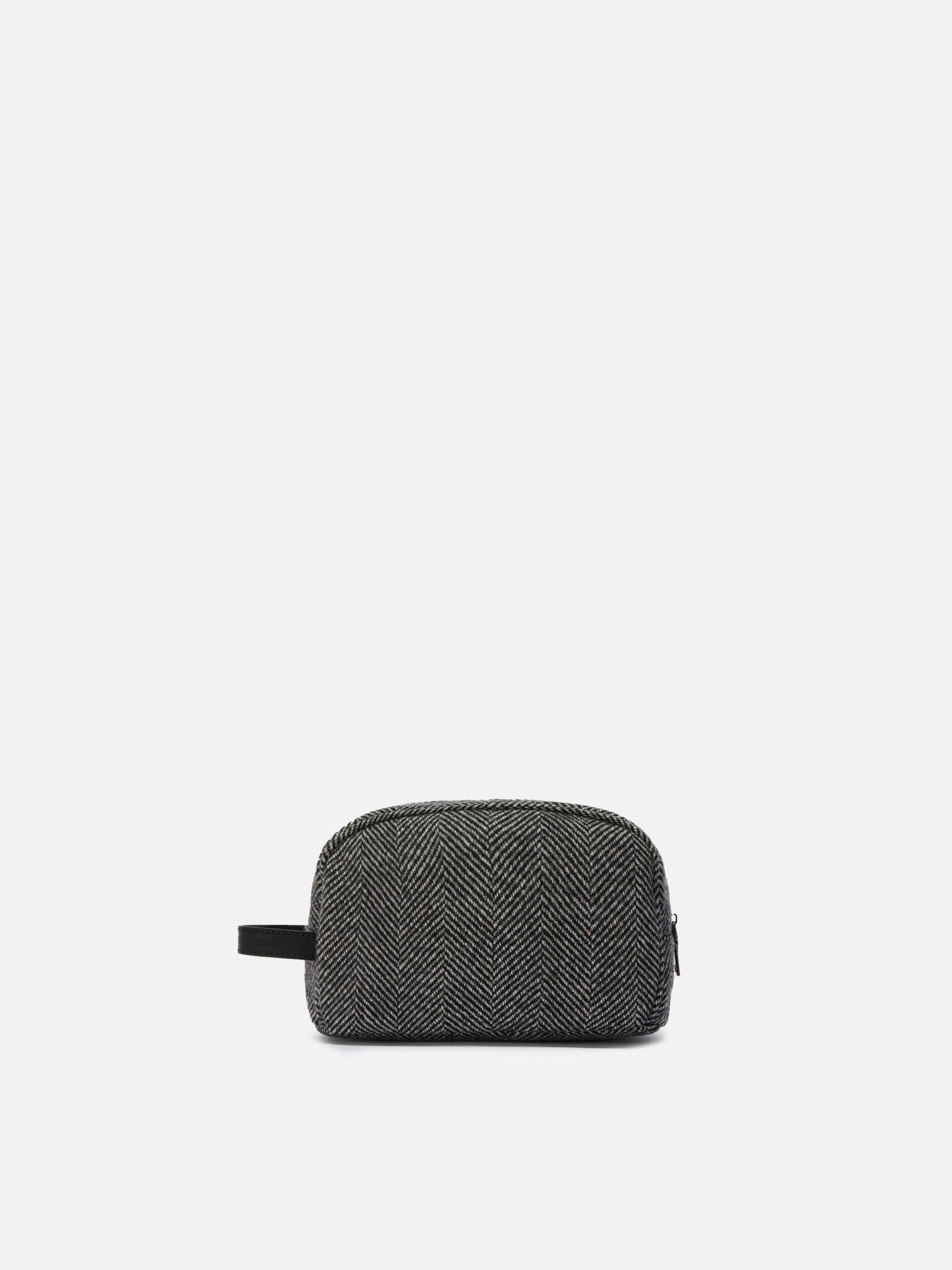 Westwood Vanity Case in herringbone wool blend