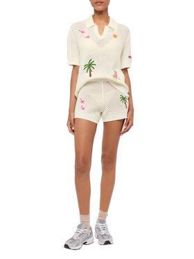 Yvette embroidered knit polo - MC2 Saint Barth