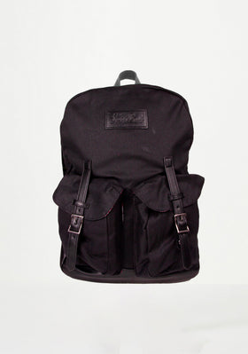 Black canvas backpack - MC2 Saint Barth
