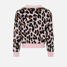 Girl cropped cardigan with Saint Barth embroidery - MC2 Saint Barth