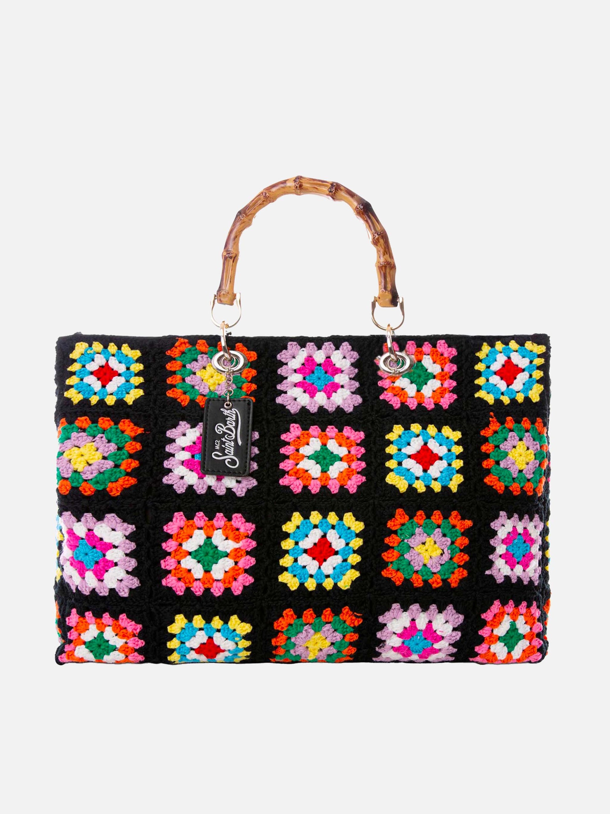 Handmade tiles crochet bag Victoria - MC2 Saint Barth