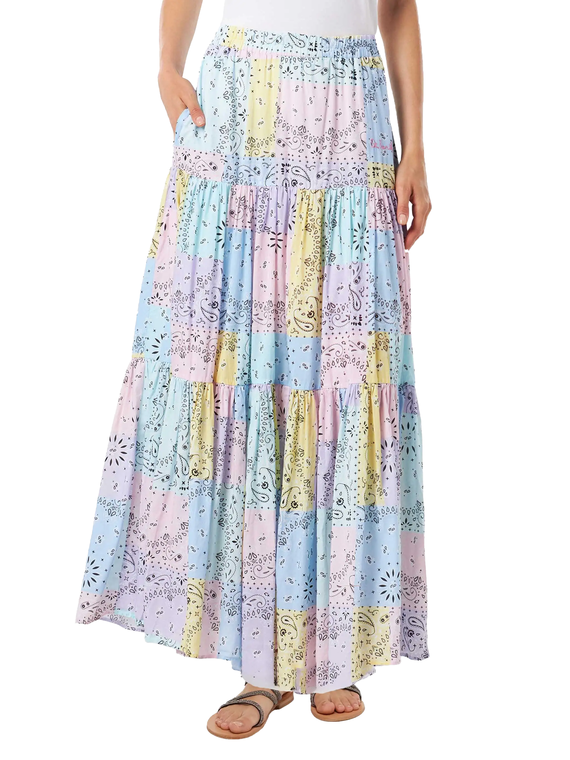 Bandanna print cotton skirt - MC2 Saint Barth