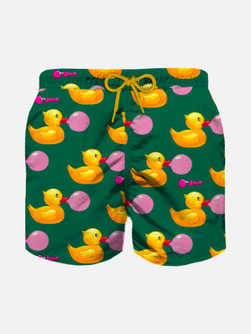 Boy swim shorts with ducky and Big Babol print | BIG BABOL® SPECIAL EDITION - MC2 Saint Barth