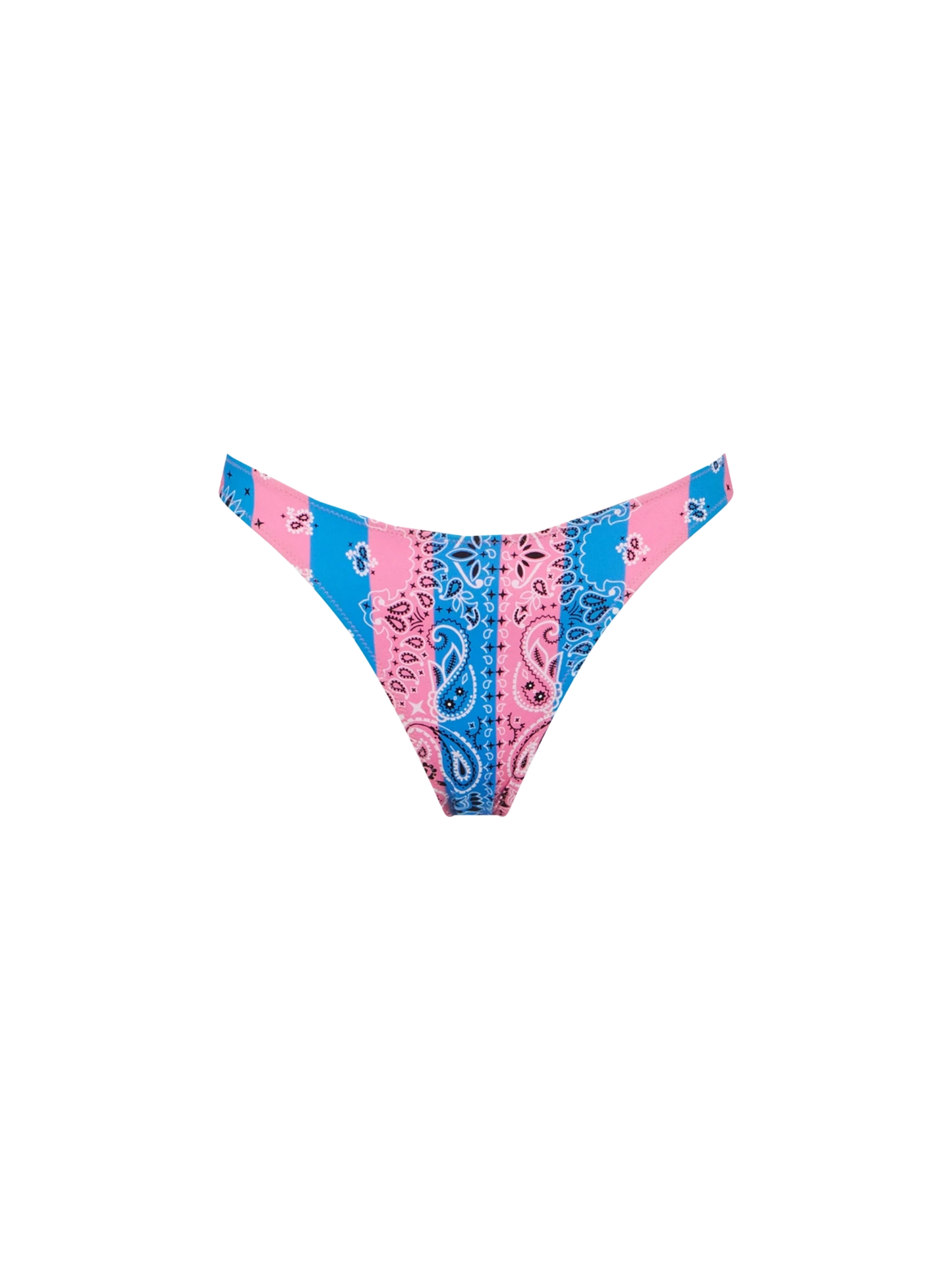 Woman cheeky swim briefs with bandanna print - MC2 Saint Barth