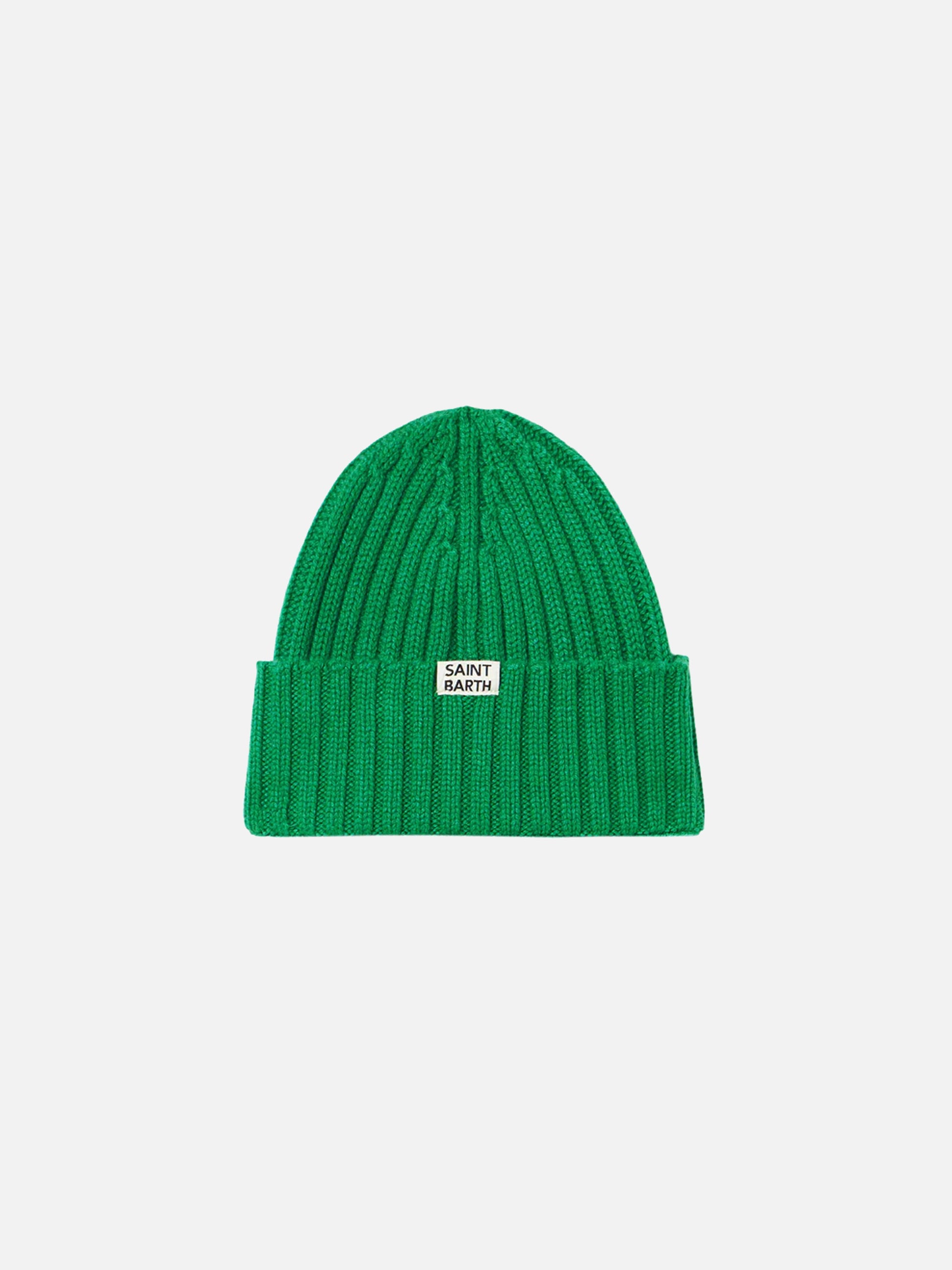 Boy green knit beanie - MC2 Saint Barth