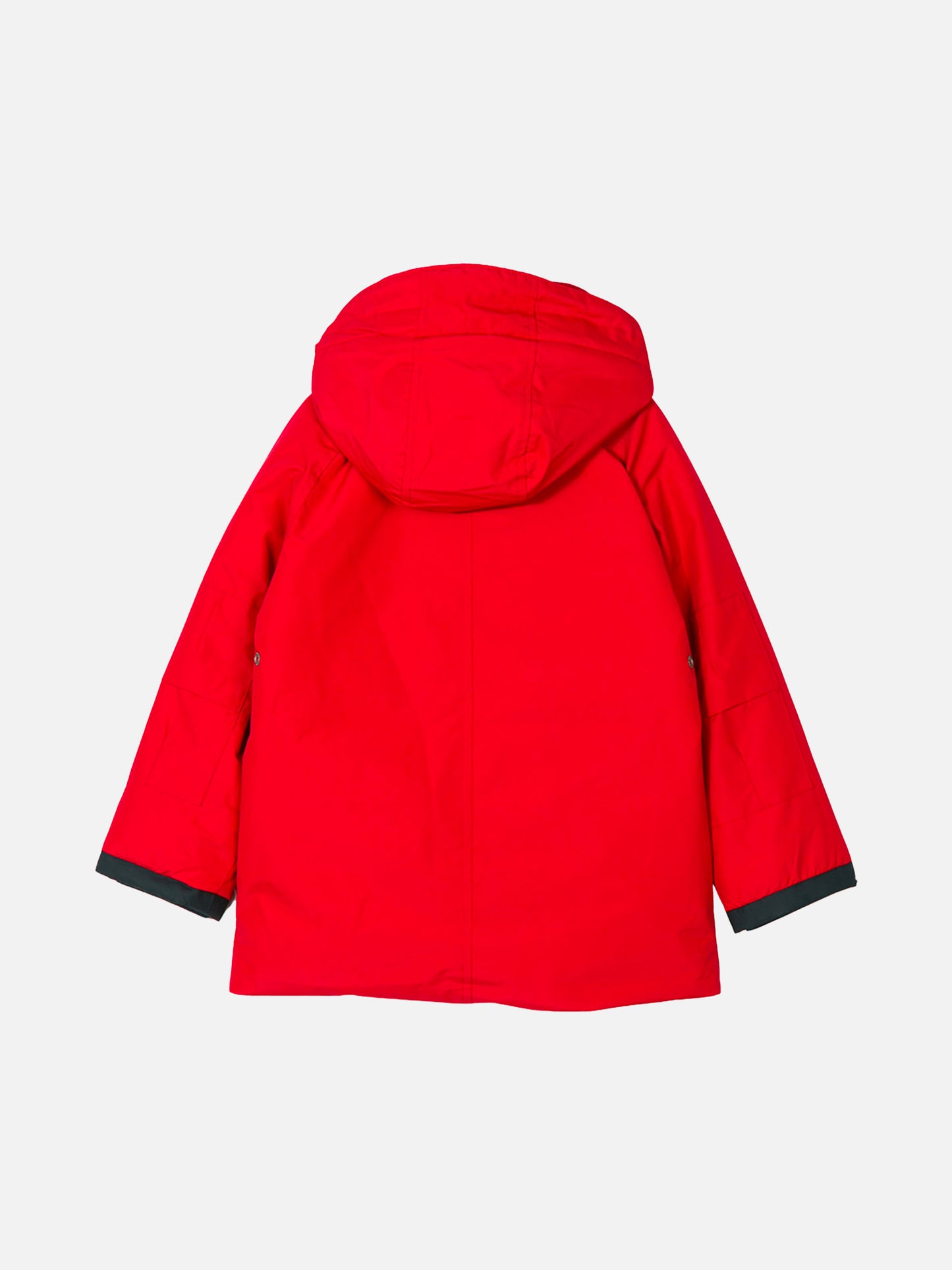 Boy hooded red parka jacket Voyager Jr - MC2 Saint Barth