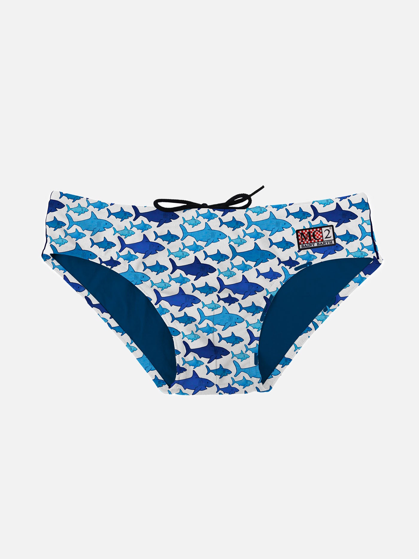 Multi shark print boy swim briefs - MC2 Saint Barth