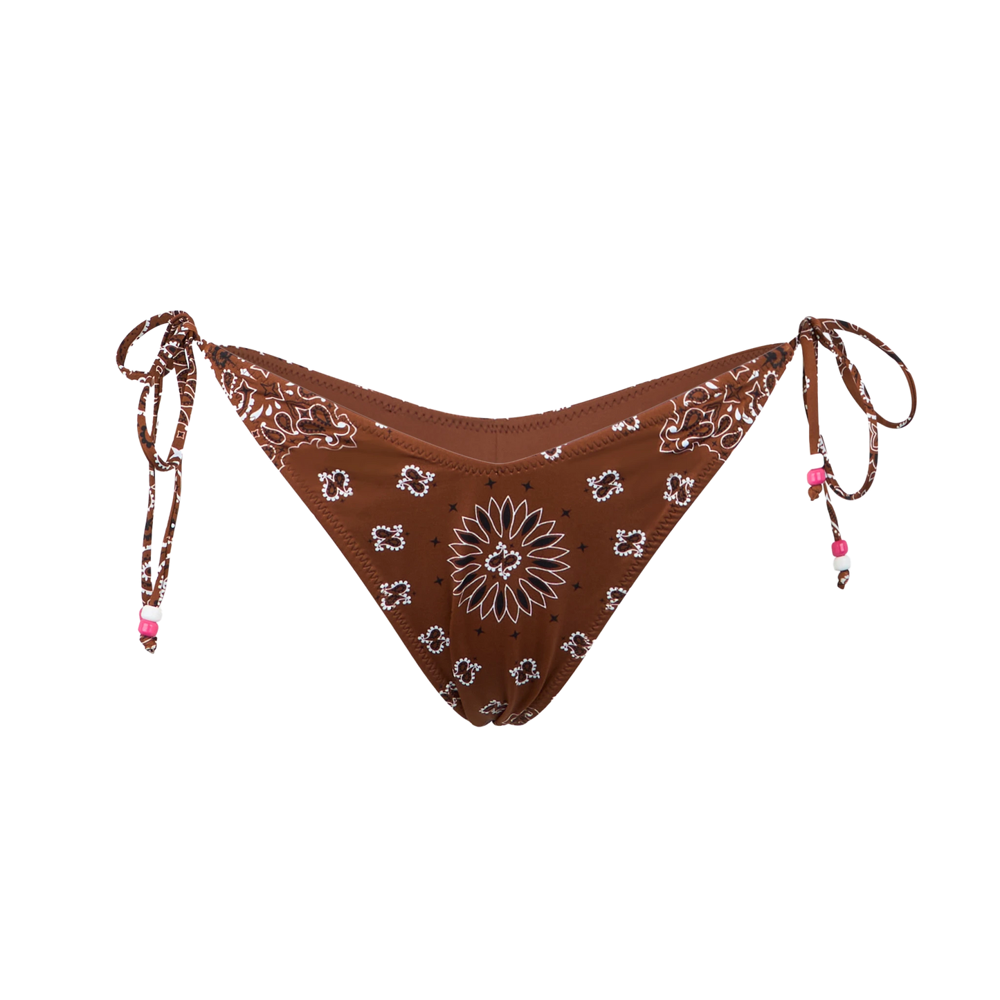 Slip da bagno da donna sgambato con stampa bandana
