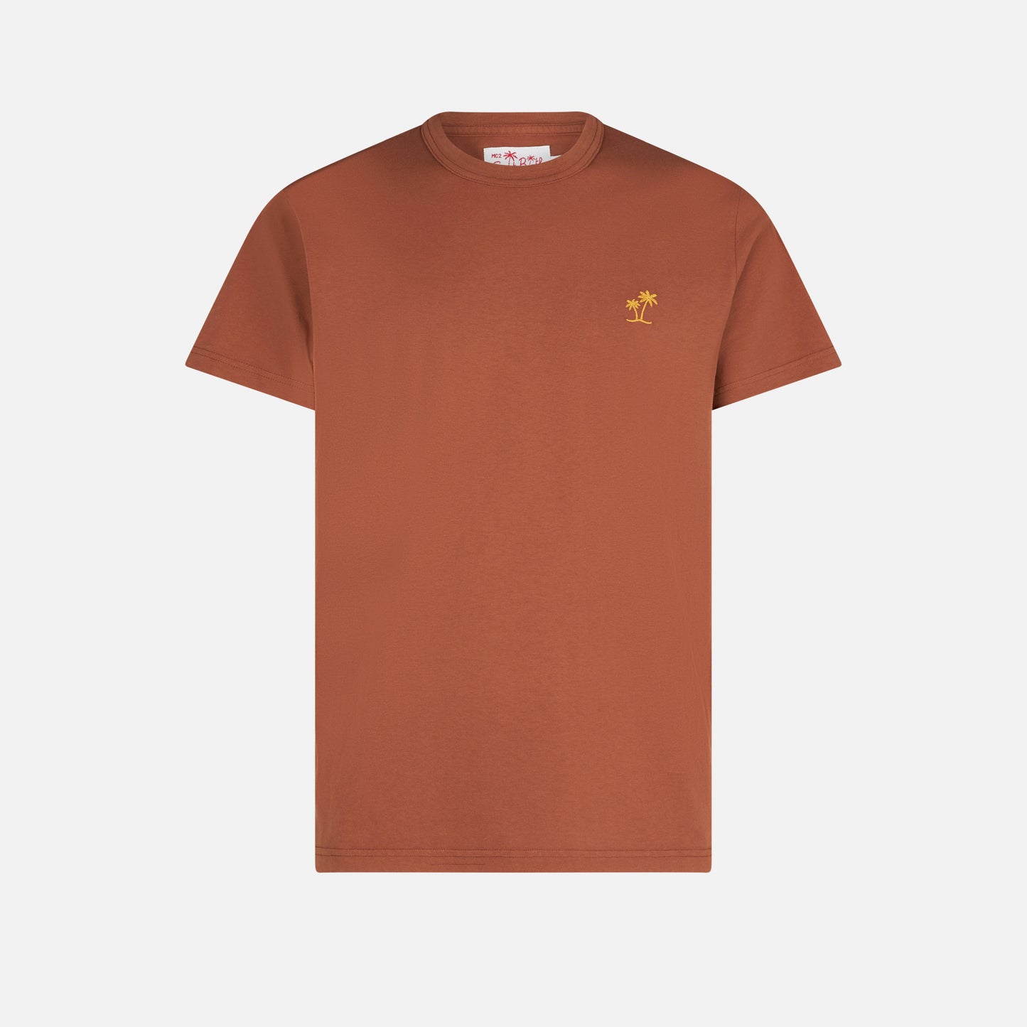 Man brown cotton t-shirt - MC2 Saint Barth