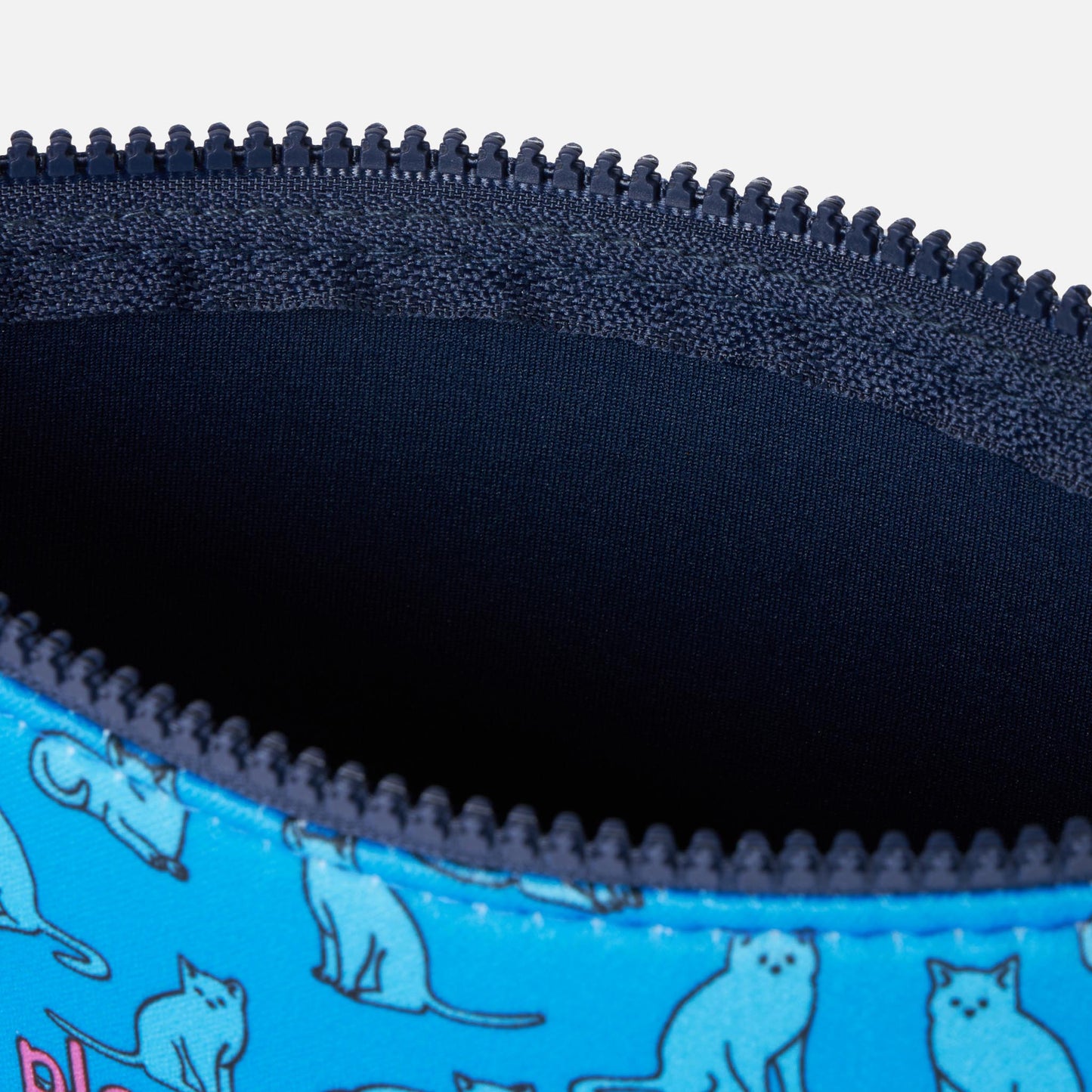 Pochette Aline in scuba con stampa gatti