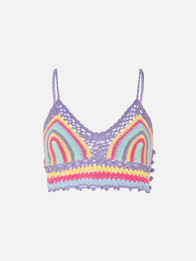 Multicolor crochet top - MC2 Saint Barth