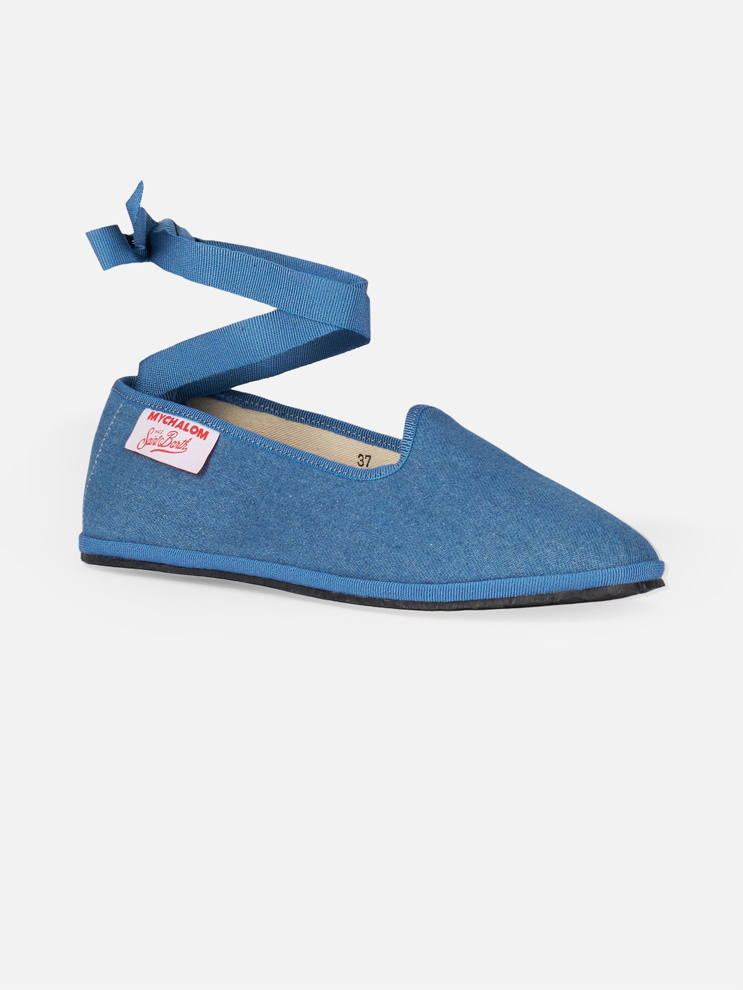 Woman denim slipper loafers | MY CHALOM SPECIAL EDITION - MC2 Saint Barth