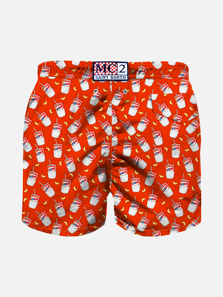 Boy swim shorts with Estathé print | Estathé® Special Edition - MC2 Saint Barth