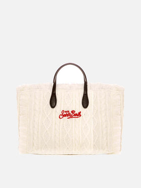 Colette white tricot handbag - MC2 Saint Barth