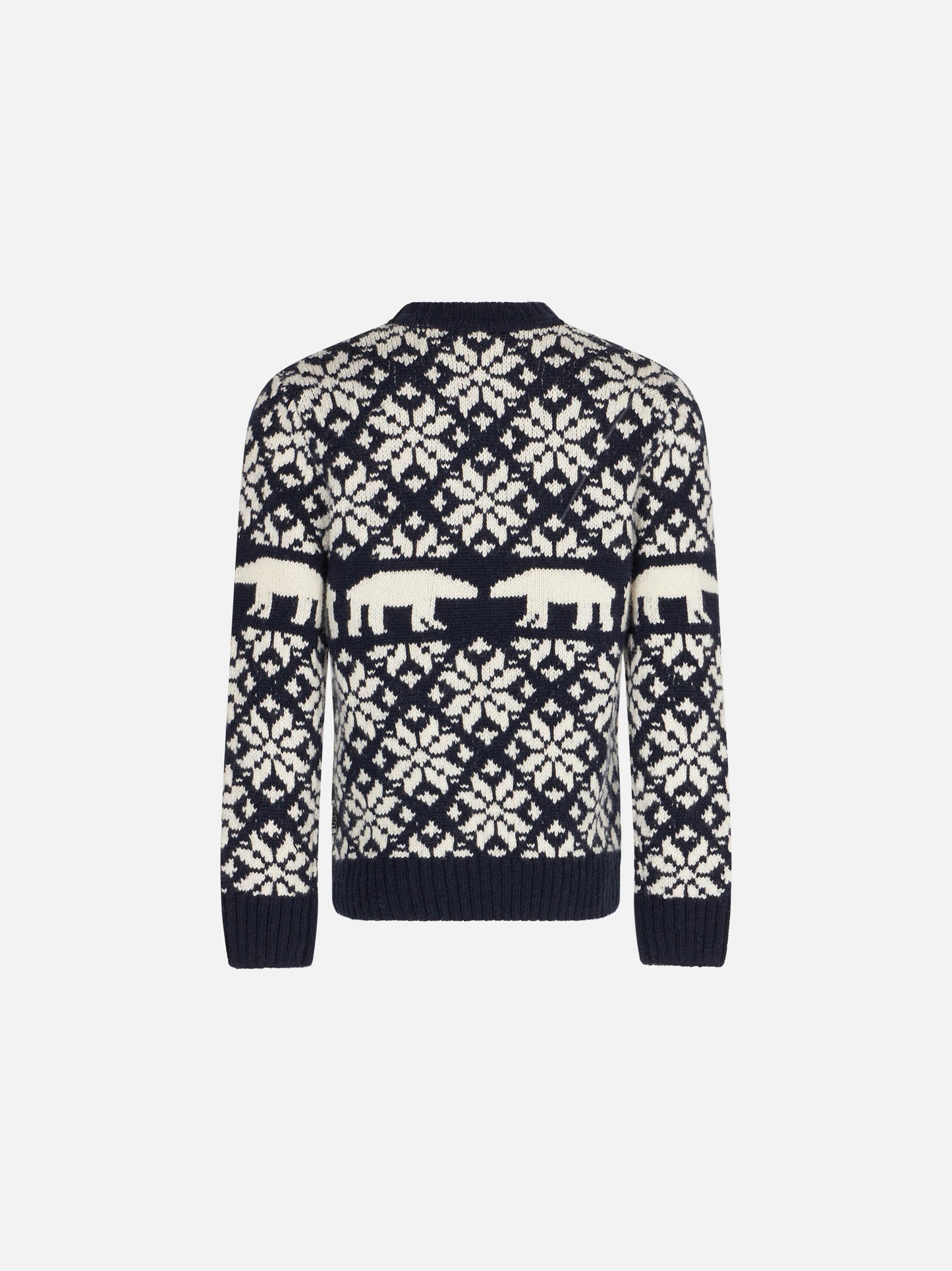 Boy crewneck sweater with norwegian pattern - MC2 Saint Barth