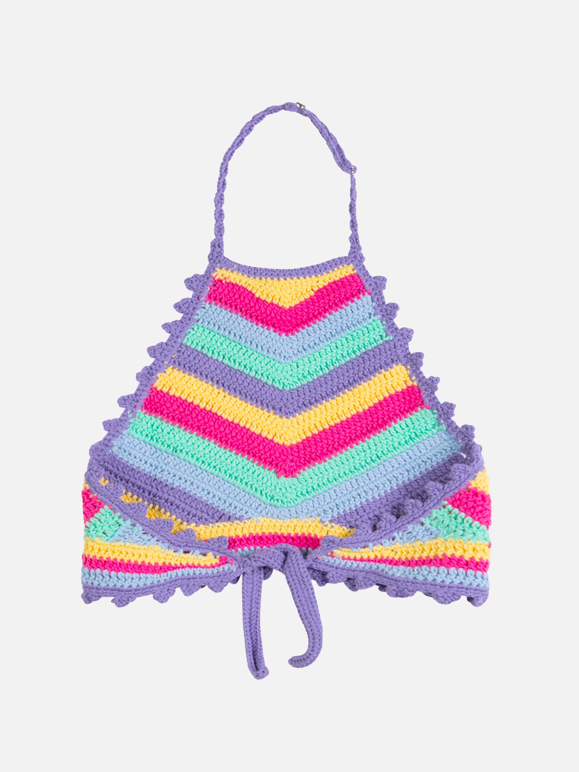 Girl halterneck crochet top - MC2 Saint Barth