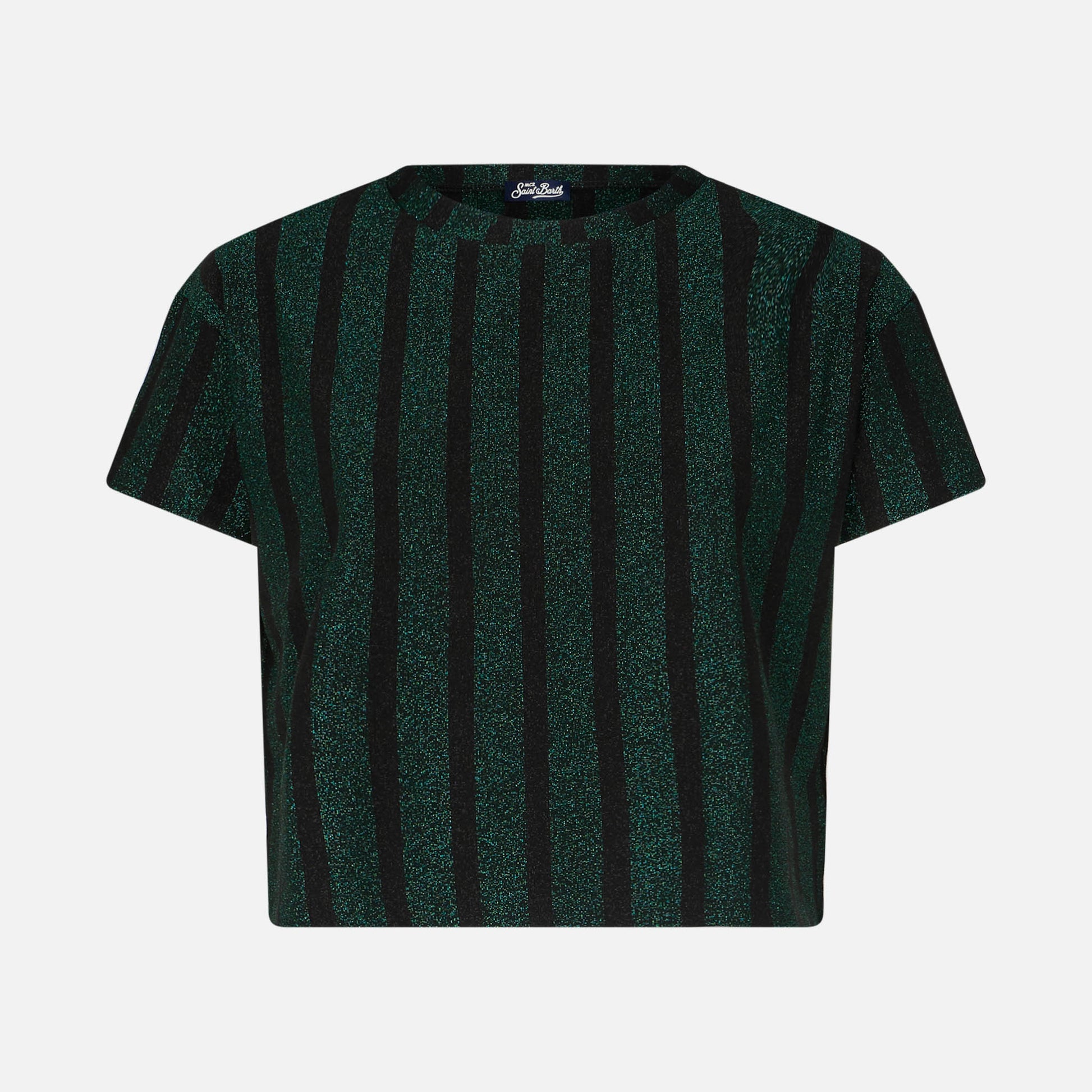 Glitter striped knitted top - MC2 Saint Barth