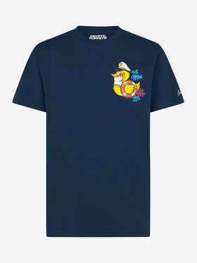 Man t-shirt with captain duck print | CRYPTO PUPPETS® SPECIAL EDITION