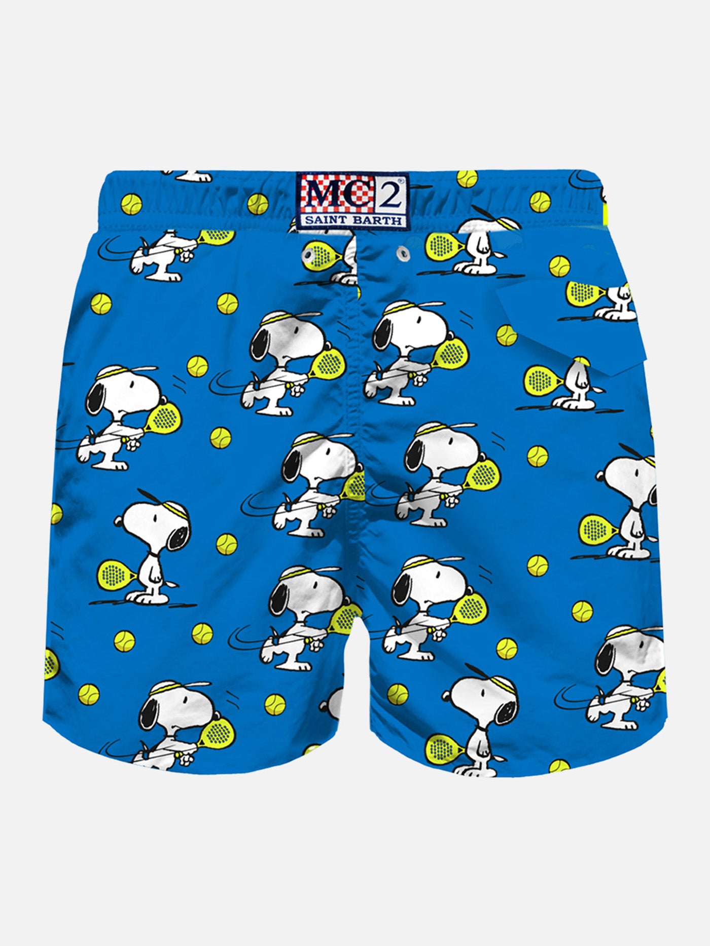 Man light fabric swim shorts with Snoopy Padel print | SNOOPY - PEANUTS™ SPECIAL EDITION