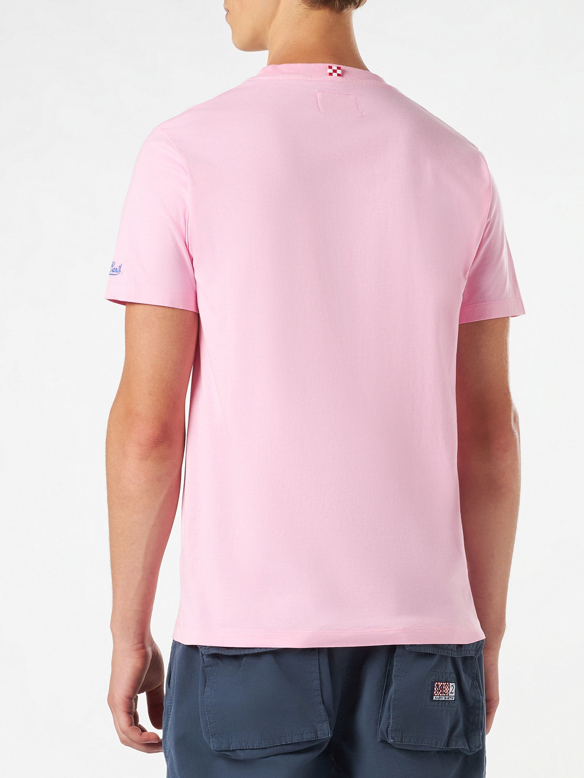 Man cotton t-shirt with Mojito print - MC2 Saint Barth