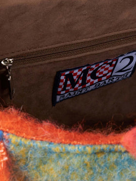 Colette blanket handbag with check print - MC2 Saint Barth