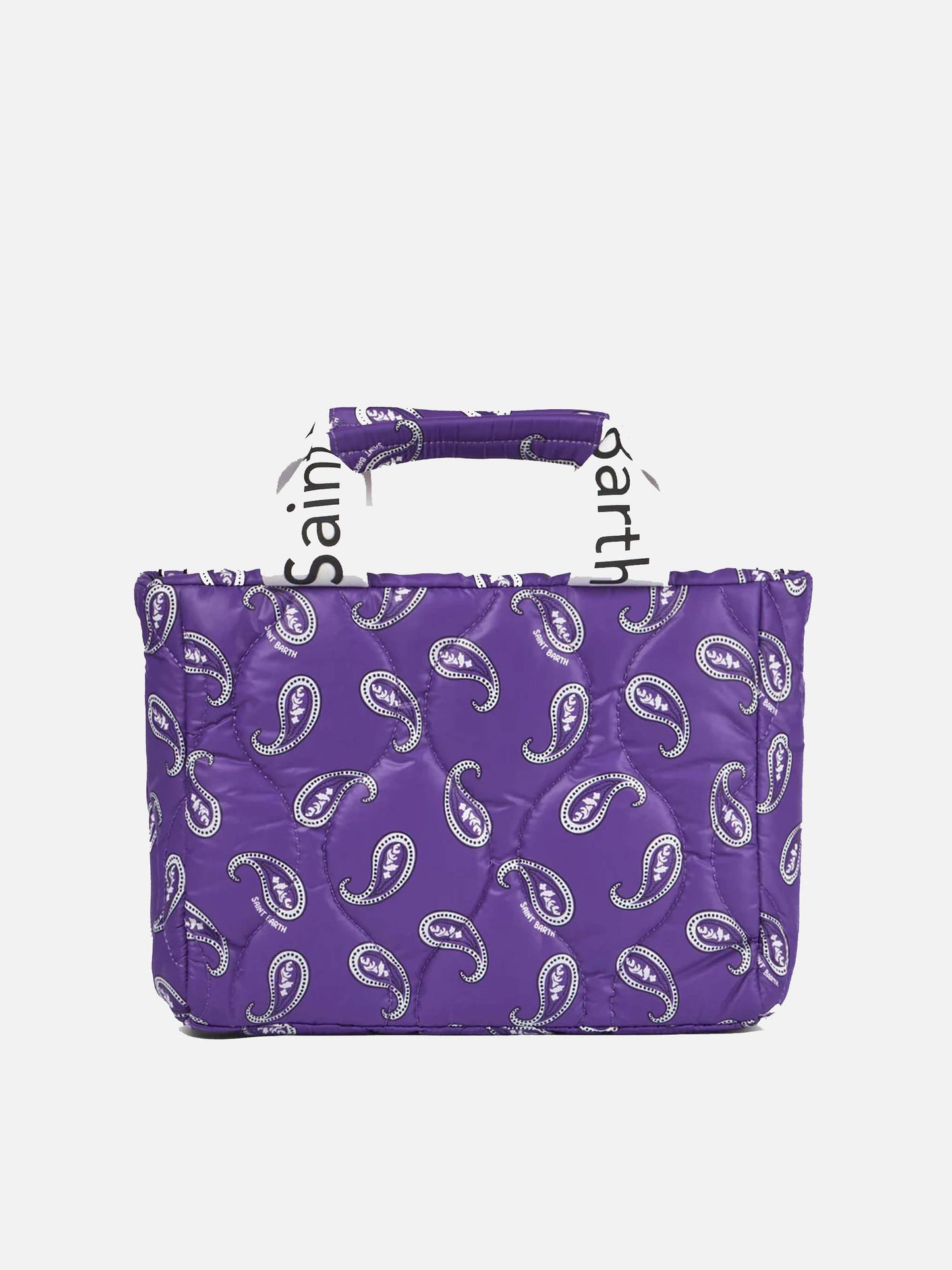 Puffer-Handtasche mit Paisley-Print