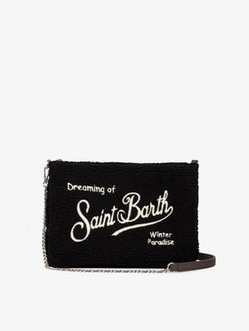 Parisienne sherpa fabric crossbody bag