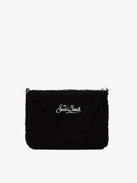 Parisienne sherpa fabric crossbody bag