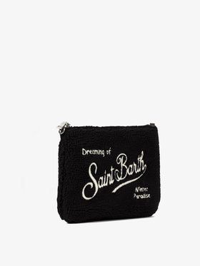 Parisienne sherpa fabric crossbody bag