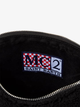 Parisienne sherpa fabric crossbody bag