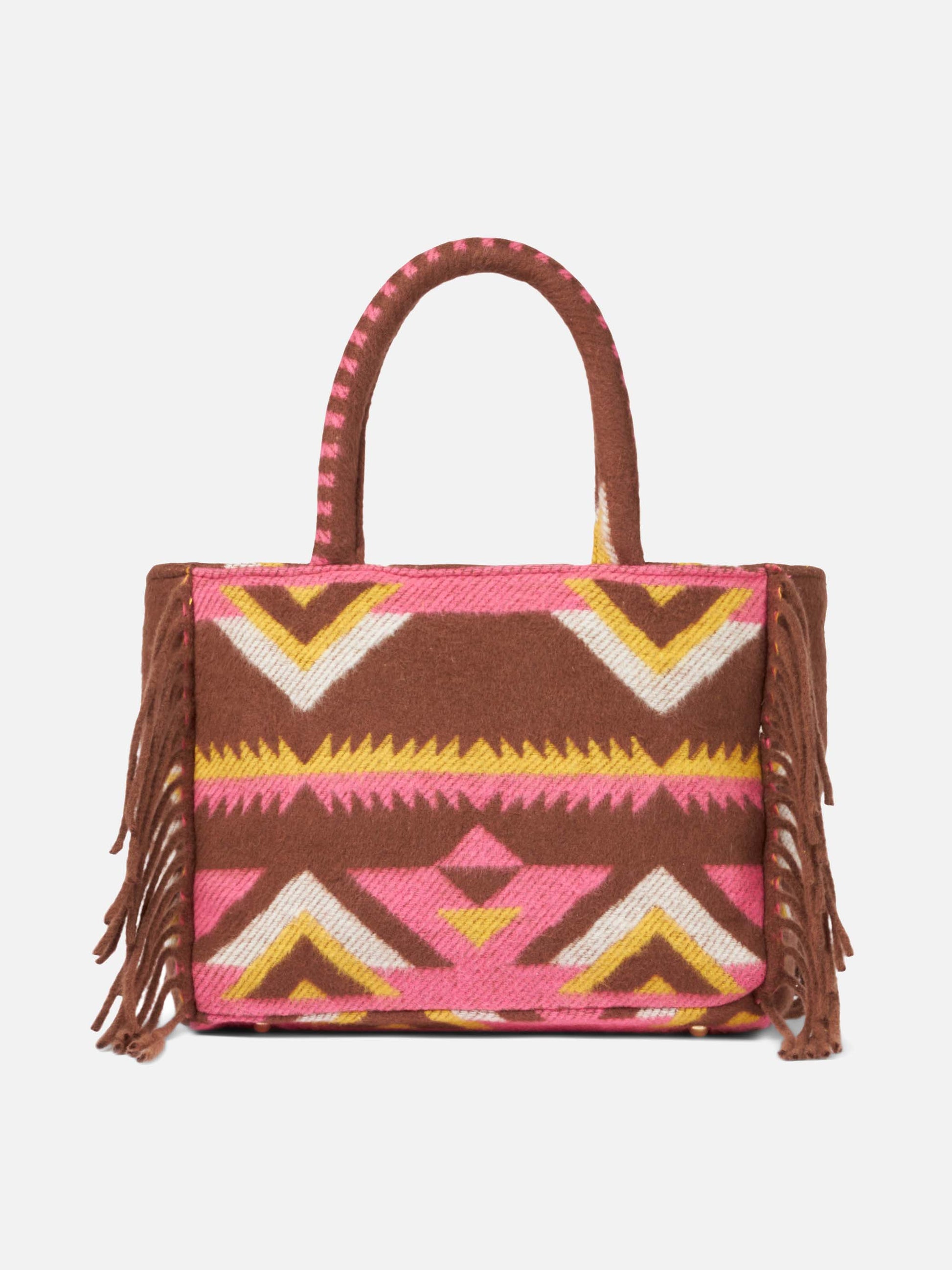 Colette blanket handbag with ethnic print - MC2 Saint Barth