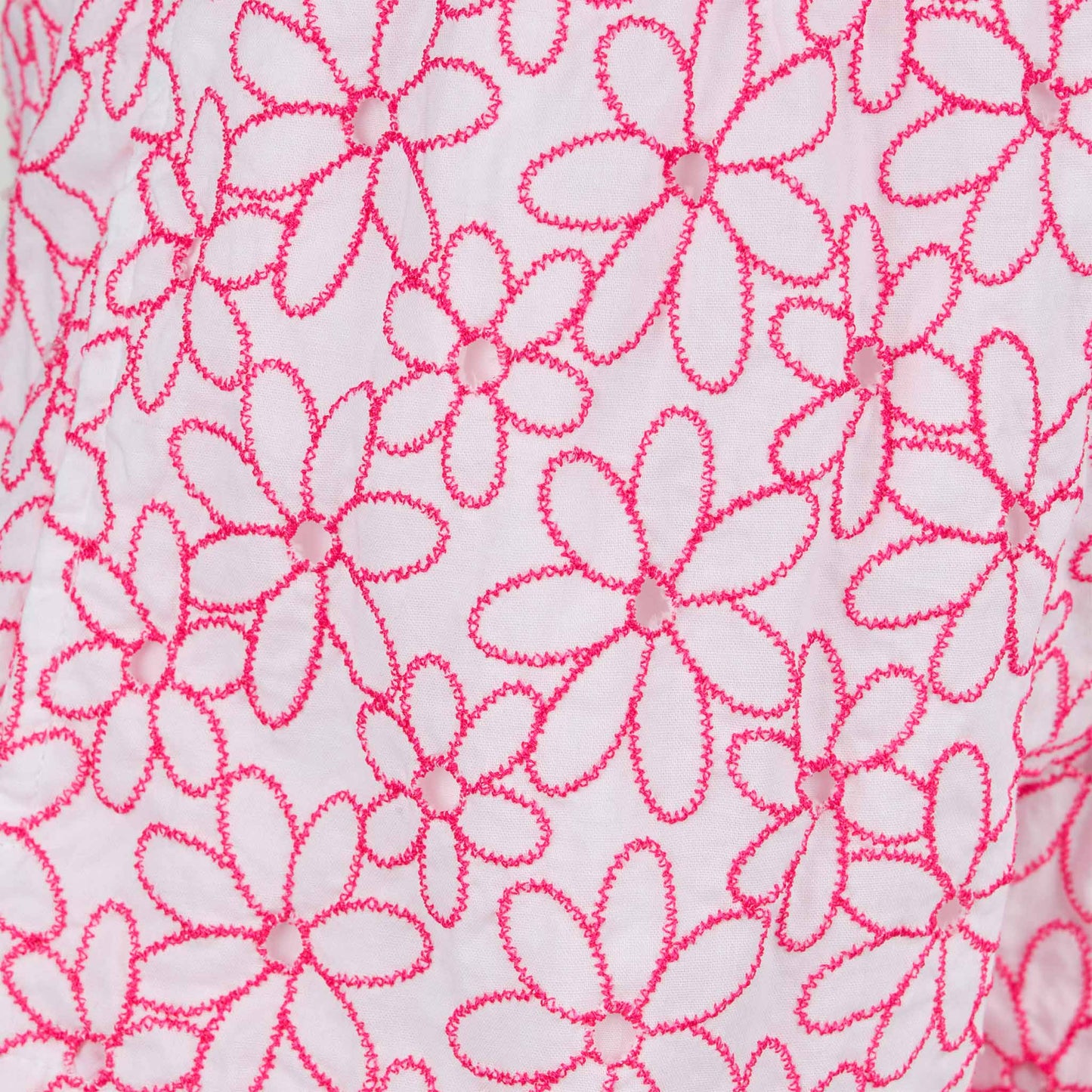 Girl cotton shorts with daisy embroidery - MC2 Saint Barth