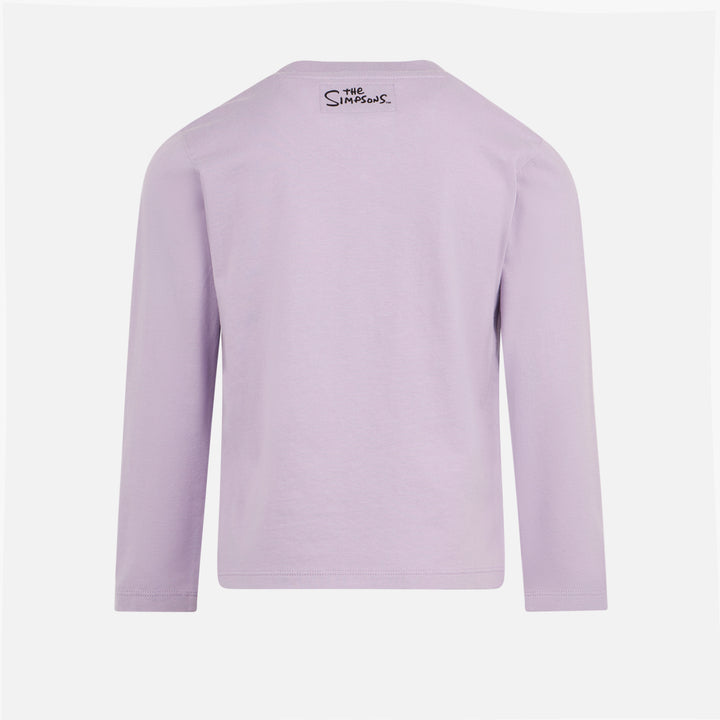 Girl heavy cotton t-shirt with Lisa Simpson print | THE SIMPSON SPECIAL EDITION - MC2 Saint Barth