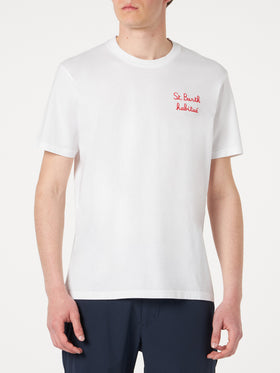 Man t-shirt with St. Barth habituè embroidery - MC2 Saint Barth
