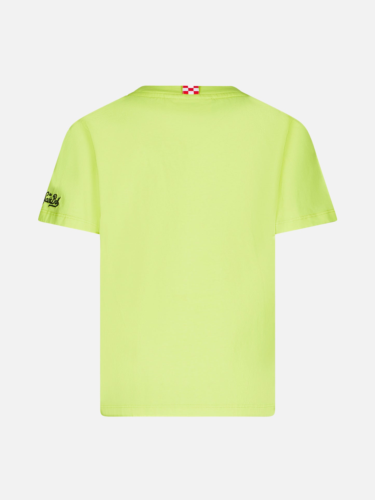 Boy cotton t-shirt with St. Barth Surfer print - MC2 Saint Barth