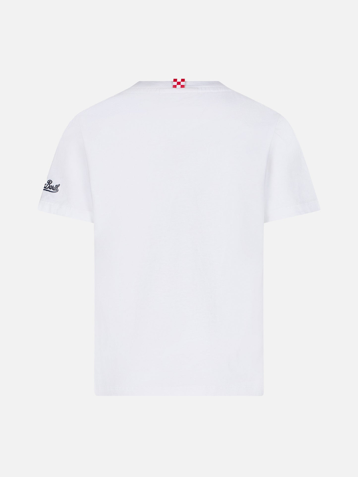 Boy cotton t-shirt with Surfer in St. Barth print - MC2 Saint Barth