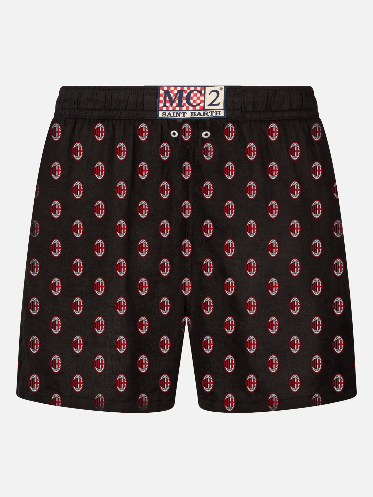 Man light fabric swim shorts with Milan print | MILAN SPECIAL EDITION - MC2 Saint Barth