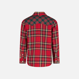 Boy shirt with tartan print - MC2 Saint Barth