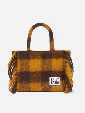Colette blanket handbag with gingham print - MC2 Saint Barth