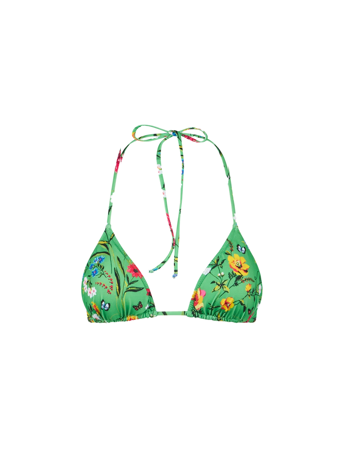 Top a triangolo donna con stampa fiori