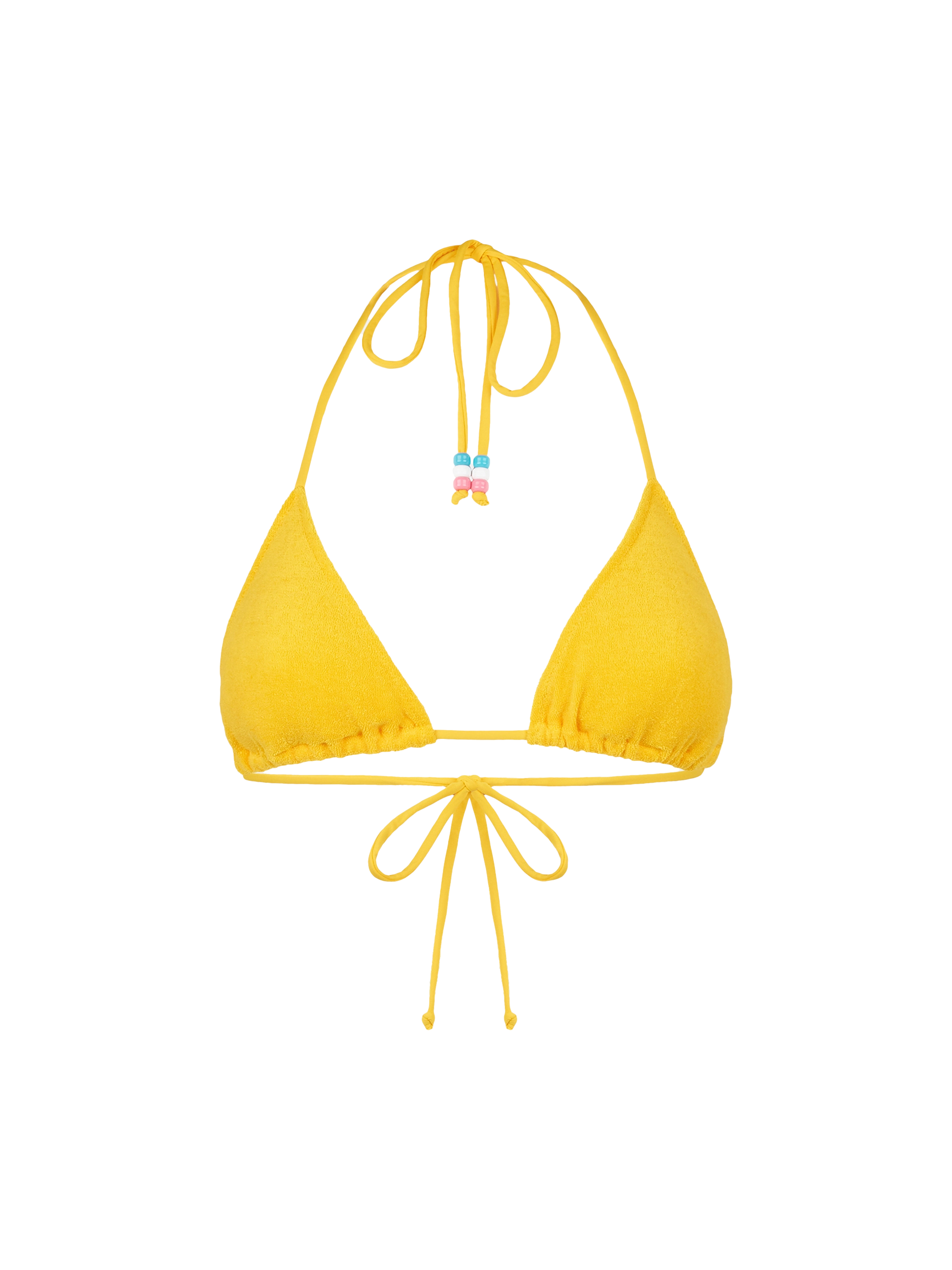 Woman terry triangle top swimsuit with charms - MC2 Saint Barth