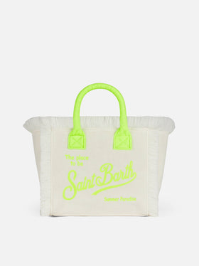 Colette white terry handbag with Saint Barth logo - MC2 Saint Barth