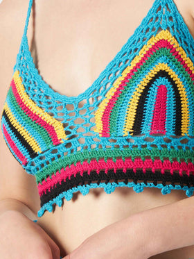 Multicolor crochet top - MC2 Saint Barth