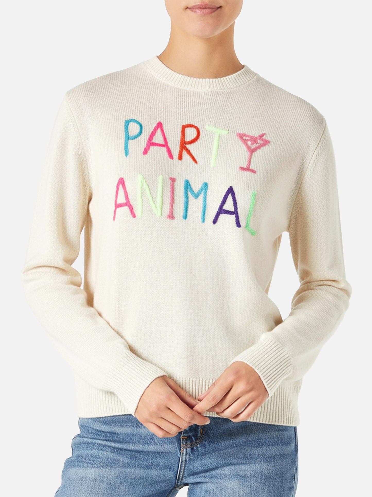 Maglione da donna con ricamo Party Animal