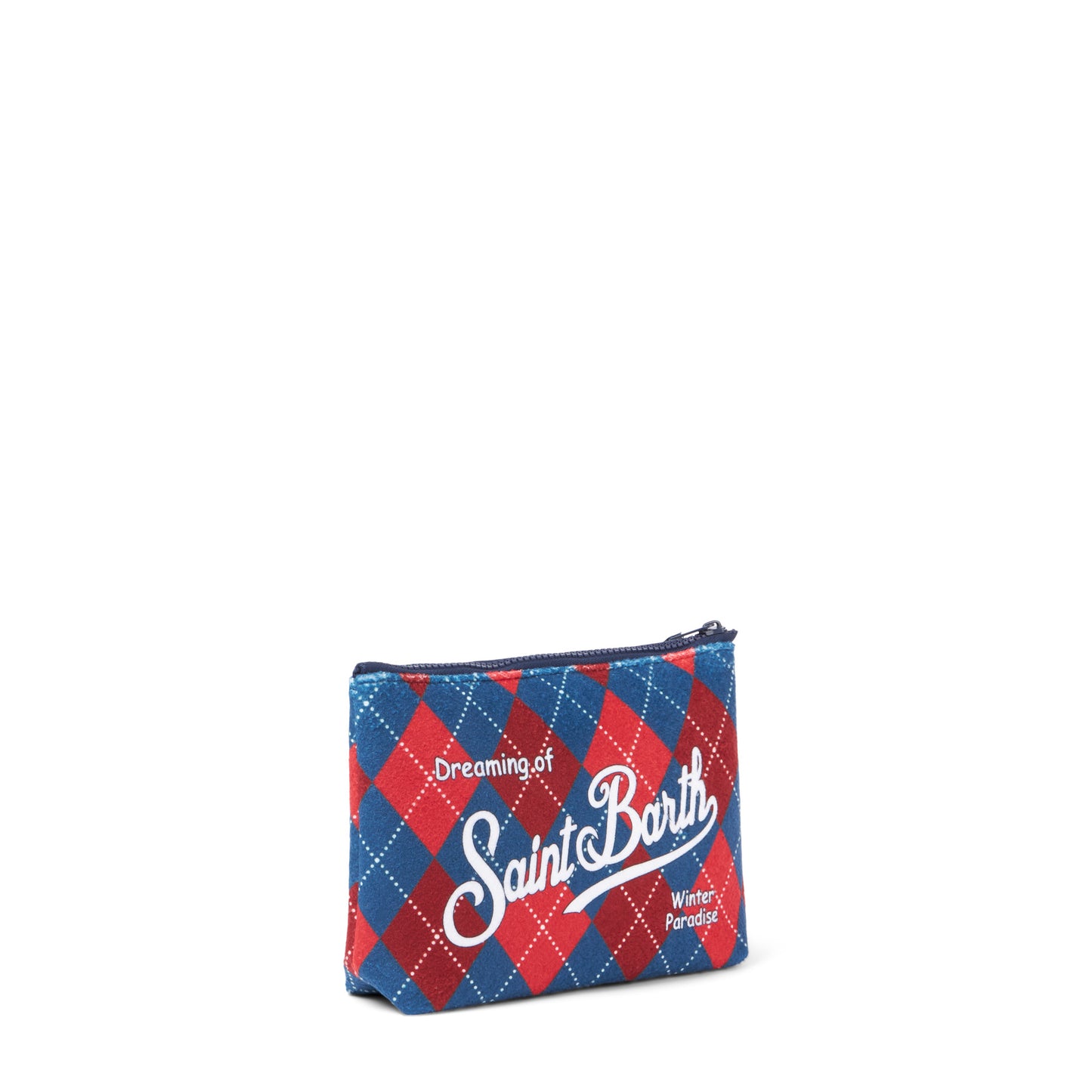 Pochette Aline in lana con stampa argyle
