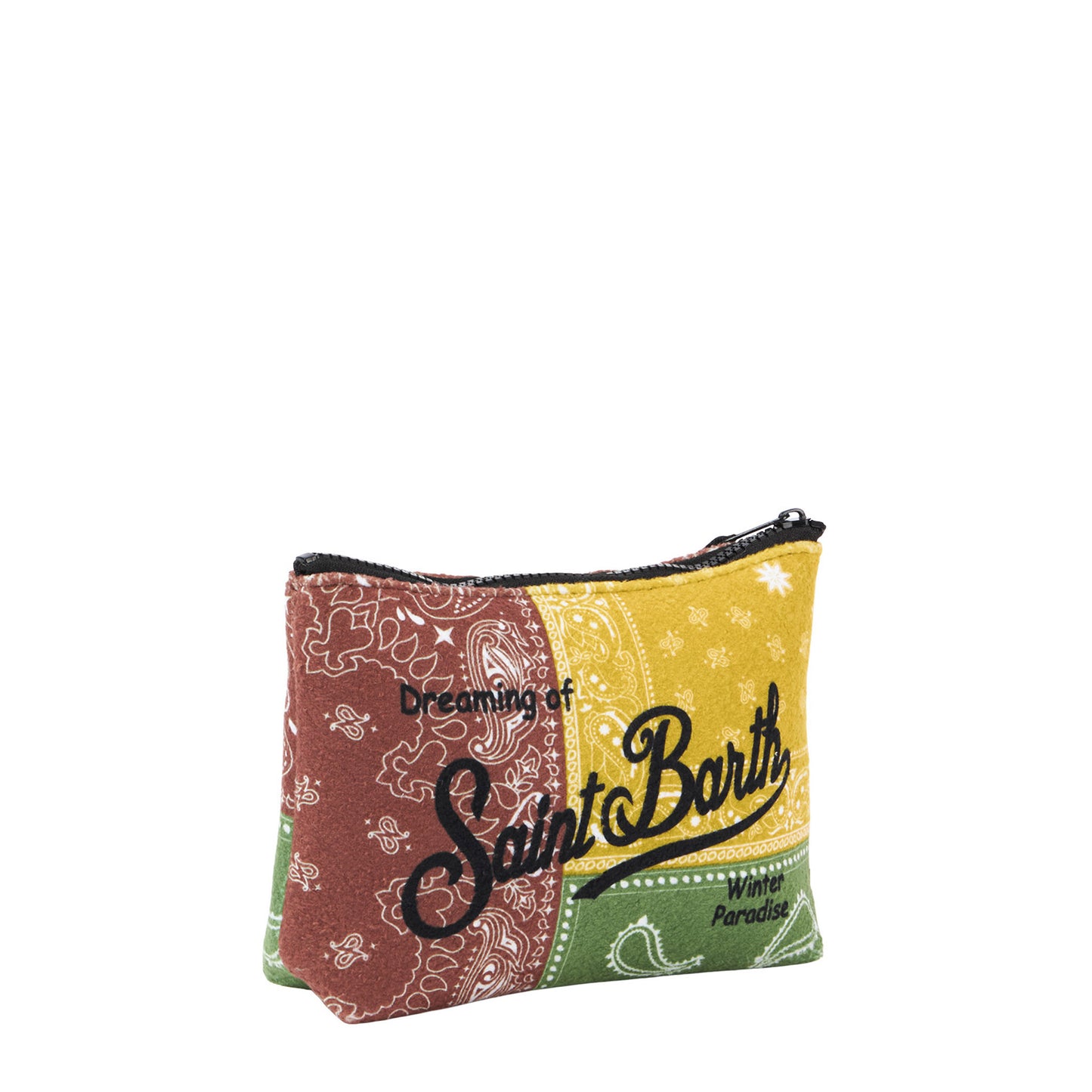 Pochette Aline in lana con stampa bandana