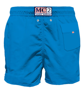 Bluette man swim shorts with pocket - MC2 Saint Barth