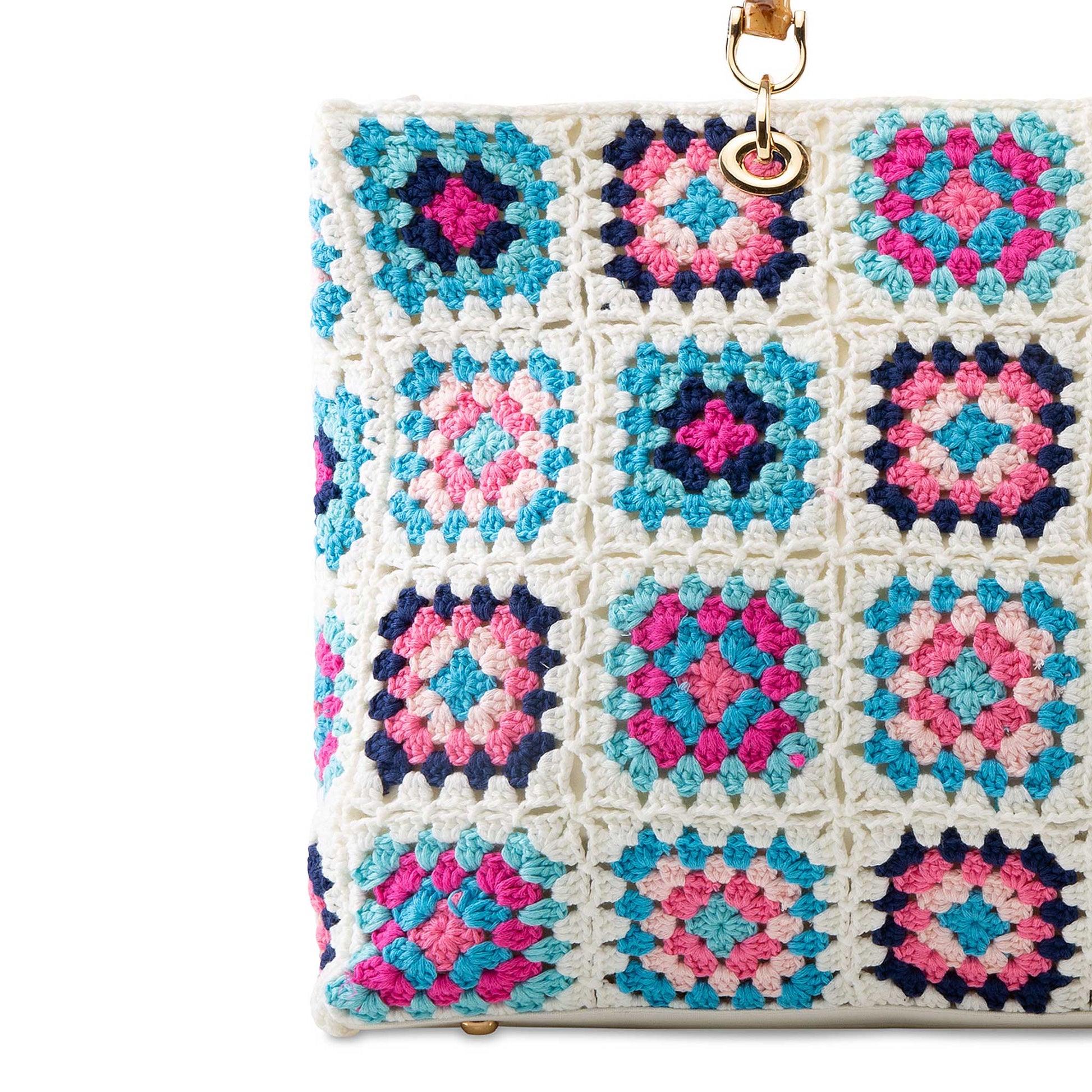 Handmade tiles crochet bag Victoria - MC2 Saint Barth