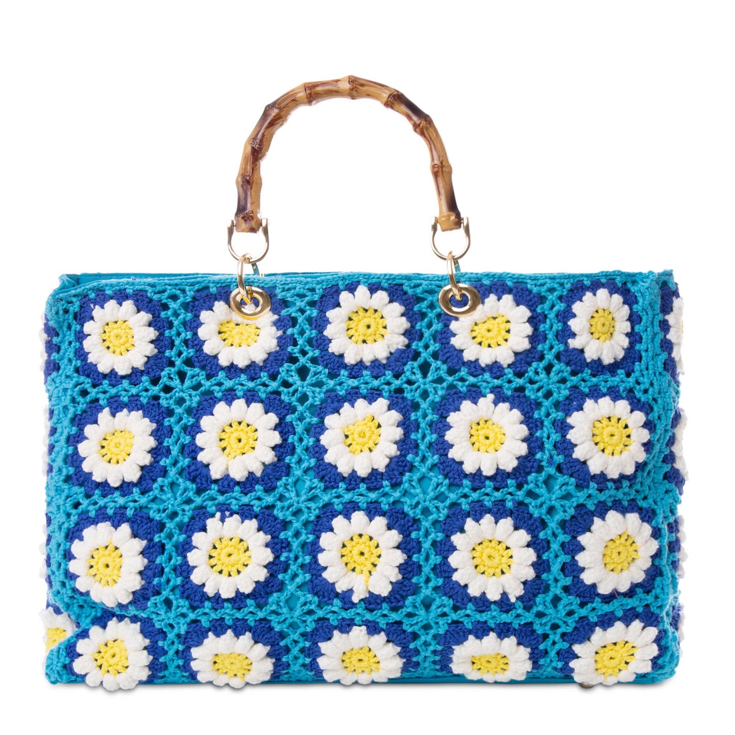 Handmade tiles crochet bag Victoria