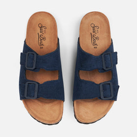 Blue terry man sandals - MC2 Saint Barth